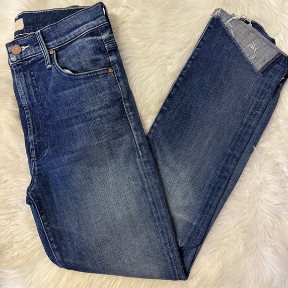 Mother High Waisted Rascal Ankle Slit Flip Jeans Size 26 Revolve - Picture 3 of 10